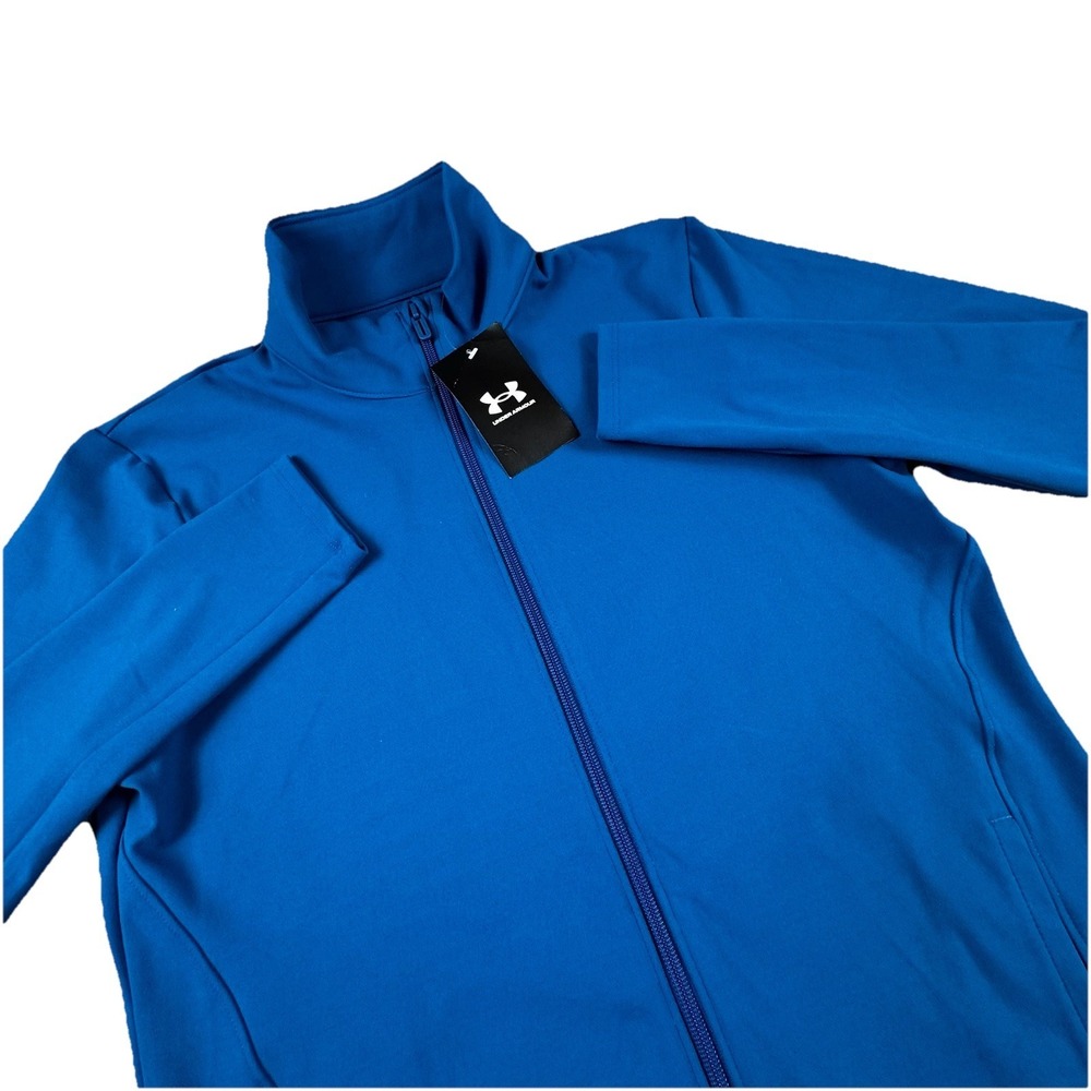 NWT Under Armour Motion Jacket Women L Blue Full-Zip Performance Running
